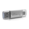 MediaRange MR941-1 pamięć USB 1 TB USB Type-A / USB Type-C 3.2 Gen 1 (3.1 Gen 1) Srebrny - 2986415