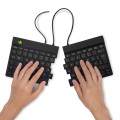 R-Go Tools Ergonomiczna klawiatura R-Go Split Break v2 z oprogramowaniem break, QWERTZ_DE, przewodowa, czarna - 3058829