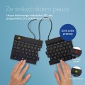 R-Go Tools Ergonomiczna klawiatura R-Go Split Break v2 z oprogramowaniem break, QWERTZ_DE, przewodowa, czarna - 3058837