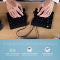 R-Go Tools Ergonomiczna klawiatura R-Go Split Break v2 z oprogramowaniem break, QWERTZ_DE, przewodowa, czarna - 3058836