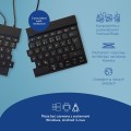 R-Go Tools Ergonomiczna klawiatura R-Go Split Break v2 z oprogramowaniem break, QWERTZ_DE, przewodowa, czarna - 3058832