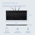 R-Go Tools Ergonomiczna klawiatura R-Go Split Break v2 z oprogramowaniem break, QWERTZ_DE, przewodowa, czarna - 3058833