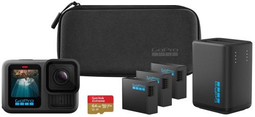 GoPro HERO13 Extended Power Bundle aparat do fotografii sportowej 27,6 MP 5.3K Ultra HD CMOS 25,4 / 1,9 mm (1 / 1.9") Wi-Fi 157 g - 2988986