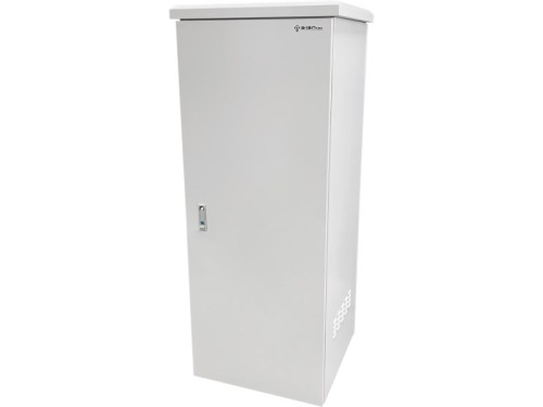 Zewnętrzna szafka rack IP55, stojąca 19" 32U 600x600, 4 belki nośne, 4 przepusty kablowe, kolor szary ALANTEC - 3059143