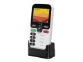 Doro Leva X10 6,1 cm (2.4") 117 g Czarny, Biały Telefon dla seniora - 3056438