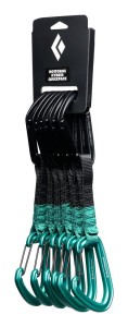 Ekspresy wspinaczkowe Black Diamond HotForge Hybrid Quickpack 12 cm - clean green