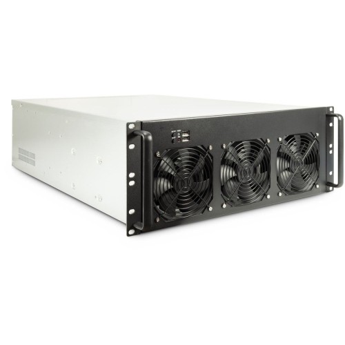 Inter-Tech 4F28 Rack Czarny, Srebrny - 3048112