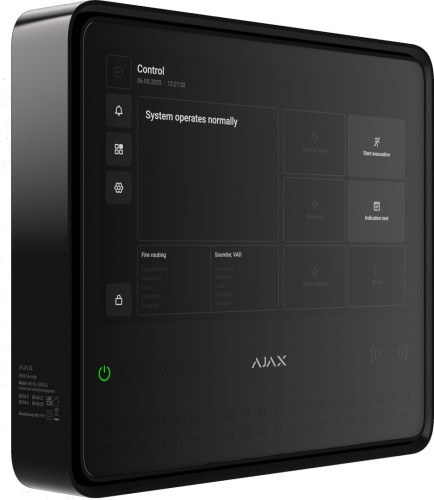 Ajax EN54 Fire Hub Jeweller - black - 3060078