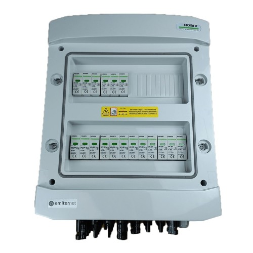 Rozdzielnica przył. DC hermetyczna IP65 EMITER z ogranicznikiem przepięć DC Noark 1000V typu 1+2, 6x łańcuch PV, 6x MPPT - 3053281