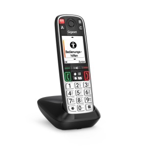 Gigaset EASY 500 Telefon analogowy/DECT Nazwa i identyfikacja dzwoniącego Czarny, Srebrny