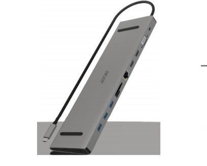 Acer ACG-DCK-C-1 Przewodowa USB 3.2 Gen 1 (3.1 Gen 1) Type-C Szary - 3047083