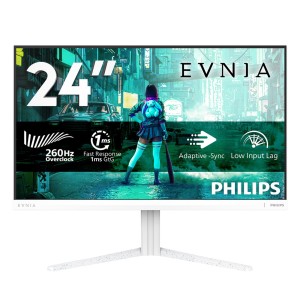 Philips Evnia 3000 24M2N3201P/00 monitor komputerowy 60,5 cm (23.8") 1920 x 1080 px Full HD LCD Biały