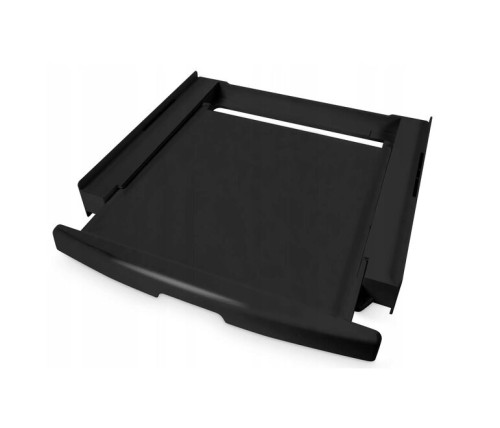 Łącznik pralko-suszarka z szufladą i pasem, czarny - 3043036