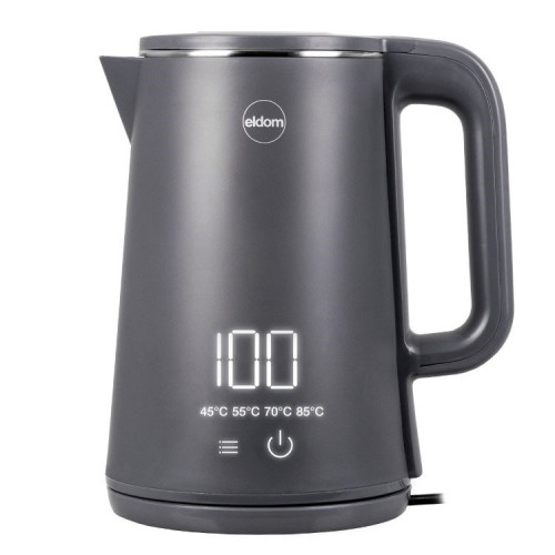 ELDOM CZAJNIK BEZPRZEWODOWY C515S ORRA 1,8L 2000W, SZARY, 5 PROGRAMÓW 45,55,70,85,100°C, PODTRZYMYWANIE TEMPERATURY - 3014373