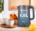 ELDOM CZAJNIK BEZPRZEWODOWY C515S ORRA 1,8L 2000W, SZARY, 5 PROGRAMÓW 45,55,70,85,100°C, PODTRZYMYWANIE TEMPERATURY - 3014375