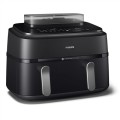 Philips 5000 series NA551/00 frytkownica Podwójny 9 l Autonomiczny 2750 W Frytkownica na gorące powietrze Czarny, Srebrny - 3060479