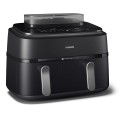Philips 5000 series NA551/00 frytkownica Podwójny 9 l Autonomiczny 2750 W Frytkownica na gorące powietrze Czarny, Srebrny - 3060477