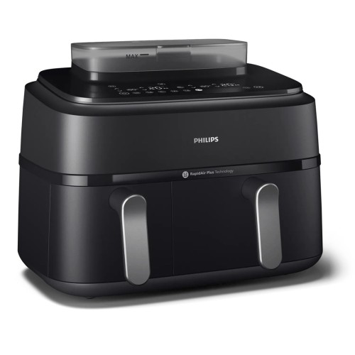 Philips 5000 series NA551/00 frytkownica Podwójny 9 l Autonomiczny 2750 W Frytkownica na gorące powietrze Czarny, Srebrny - 3060479