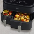 Philips 5000 series NA551/00 frytkownica Podwójny 9 l Autonomiczny 2750 W Frytkownica na gorące powietrze Czarny, Srebrny - 3060476