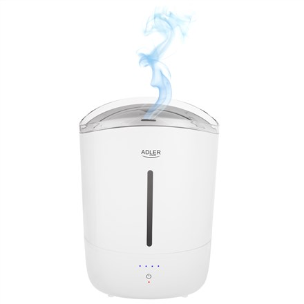 Adler Humidifier | AD 7971 | 30 W | Water tank capacity 5 L | Ultrasonic | Humidification capacity 100-250 ml/hr | White - 3060808
