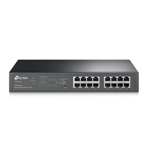 TP-Link TL-SG1016PE przełącznik sieciowy Zarządzany L2 Gigabit Ethernet (10/100/1000) Obsługa PoE Czarny - 3062732