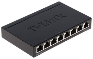 D-Link DGS-108 Nie zarządzany L2 Gigabit Ethernet (10/100/1000) Czarny