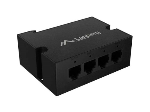LANBERG SWITCH POE EXTENDER 1XIN 3XOUT 100MB FAST ETHERNET DIN RAIL 30W - 3062757