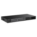Ruijie Networks RG-ES228GS-LP przełącznik sieciowy Zarządzany L2 Gigabit Ethernet (10/100/1000) Obsługa PoE Desktop Czarny - 3062810