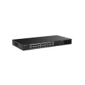 Ruijie Networks RG-ES228GS-LP przełącznik sieciowy Zarządzany L2 Gigabit Ethernet (10/100/1000) Obsługa PoE Desktop Czarny - 3062802