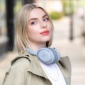 Lindy LH500XW Zestaw słuchawkowy Przewodowy i Bezprzewodowy Opaska na głowę Połączenia/muzyka Micro-USB Bluetooth Szary - 3063075