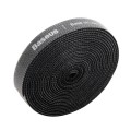 Baseus Rainbow Circle hook and loop Straps - taśma rzepowa rzep organizer kabli 3m czarny (ACMGT-F01) - 3046736
