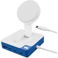 Koncentrator Hyper HyperDrive Flex MagCharge USB-C, biały/niebieski