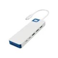 9-portowa stacja dokująca Hyper HyperDrive Flex Dual 4K HDMI, biały/niebieski | HD4103BUGL | Ilość portów HDMI: 2 - 3063526