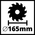 Pilarka tarczowa 18V TP-CS 18/165 LI BL-SOLO 4331225 EINHELL - 3054627