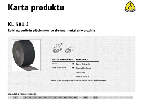 K.PŁÓTNO ROLKA 200mm   24 KL381J (30mb) - 3064211