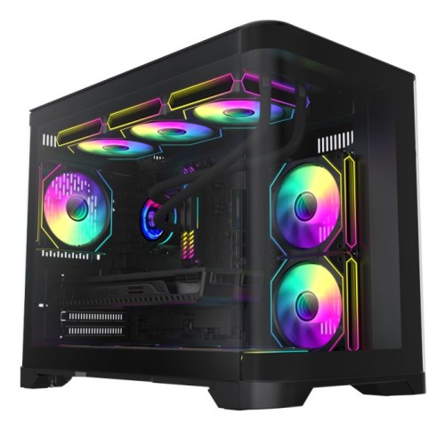 GameMax HYPE-M BK zabezpieczenia & uchwyty komputerów Micro Tower Czarny - 3064385