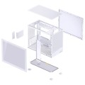 Obudowa PC Jonsbo D32 STD Biała Obudowa, Mini Obudowa, mATX, Szkło Hartowane - Białe - 3064426