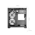TACENS MARS MC-VIEW3 3xARGB USB-C mATX- obudowa/cases - 3064692