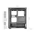 TACENS MARS MC-QUANTUM 3xFDB120+1xARGB120 USB-C ATX-obudowa/cases - 3064827