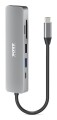 Port Designs 900162 huby i koncentratory USB Type-C Srebrny - 3065179