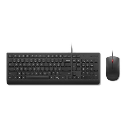 Zestaw klawiatury i myszy Lenovo Essential Wired Combo, przewodowe, mysz w zestawie, estoński, czarny - 3065243