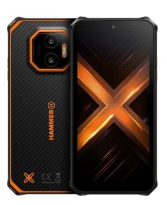 HAMMER Energy X2 5G 8/256 GB 15,5 cm (6.1") Dual SIM Android 15 USB Type-C 8 GB 5000 mAh Czarny, Pomarańczowy