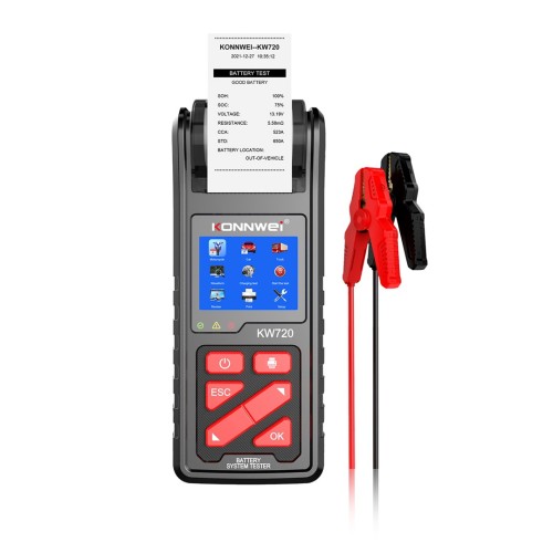 Miernik baterii z drukarką Konnwei KW720 - 2600973
