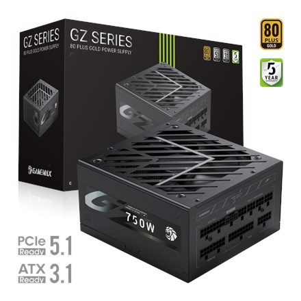 Gamemax PSU | GZ 750G | 750 W | Gold | Full Modular - 3068211