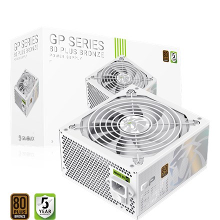 Gamemax PSU | GP 650B WH | 650 W | Bronze | White | Non-Modular - 3068220