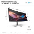 Monitor HP LED 34” S7 Pro 734pm (8K157UT) Curved IPS 120Hz WQHD Kamera RJ-45 ThunderBolt 4 - 2997577