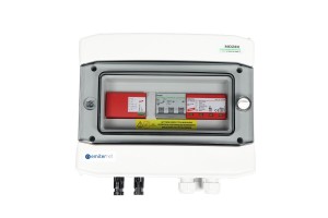 Rozdzielnica przył. DCAC hermetyczna IP65 EMITER z ogranicznikiem przepięć DC Dehn 1000V typu 1+2, 1 x łańcuch PV, 1 x MPPT // ogr. AC Dehn typ 1+2, 16A 3-F