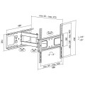 LogiLink BP0015 uchwyt do telewizorów 139,7 cm (55") Czarny - 2865755