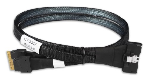 Kabel IcyDock MCIO 8i SFF-TA-1016 do 2x SlimSAS 4i 0,5Metr - 2974905