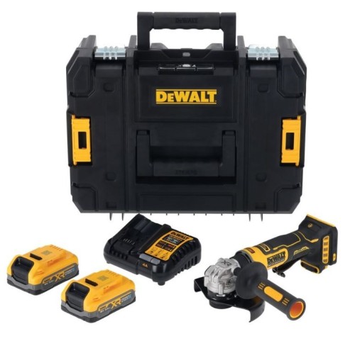 DEWALT SZLIFIERKA KĄTOWA  125mm 18V DCG404S2T 2x3,5Ah BL - 3054650